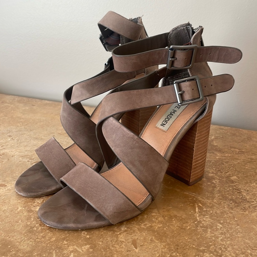 Steve Madden Strap Heels 7.5